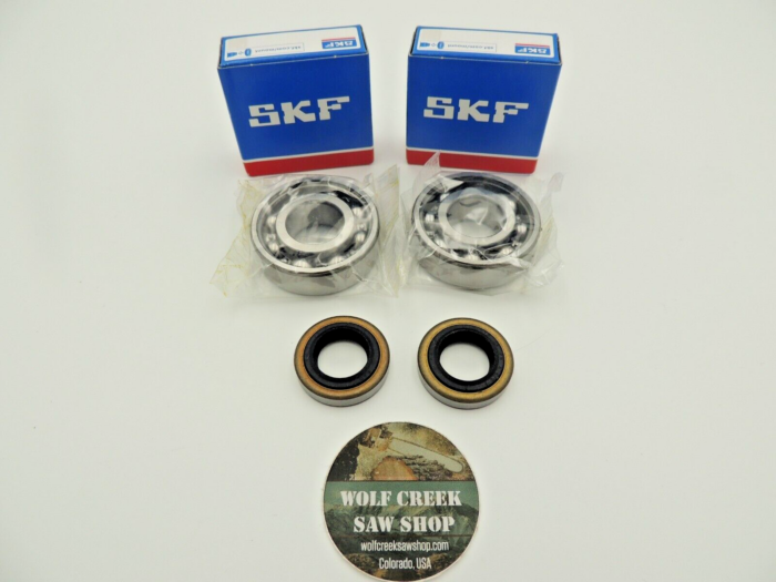 SKF crankshaft bearings with seals for Husqvarna Partner K960 K970 concrete saw