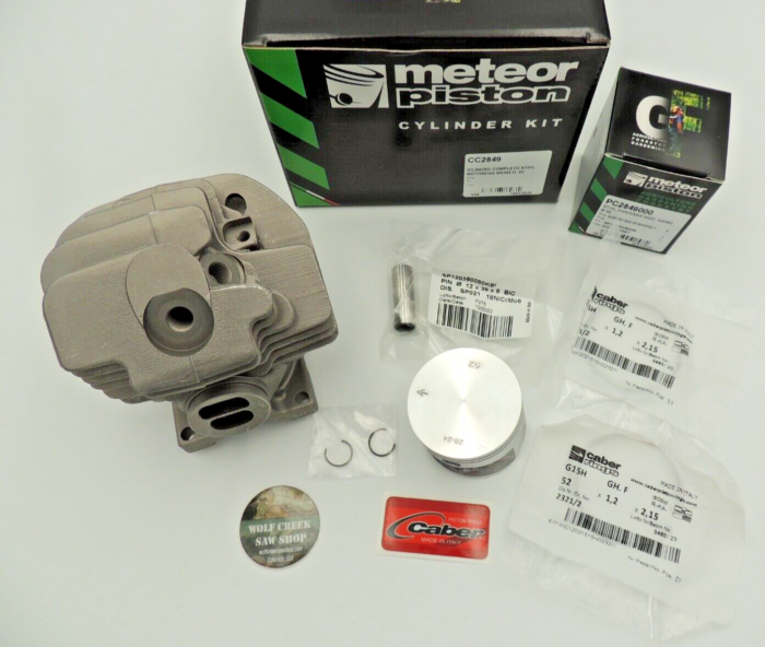 Meteor Nikasil cylinder piston kit for Stihl MS462 52mm NEW 1142 020 1201 Italy - Image 3