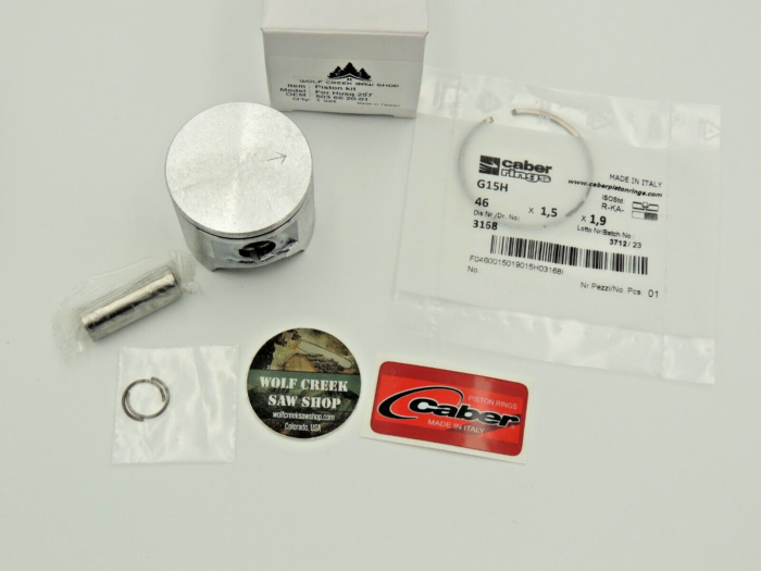 Piston kit with Caber ring for Husqvarna 257 46mm - Image 3