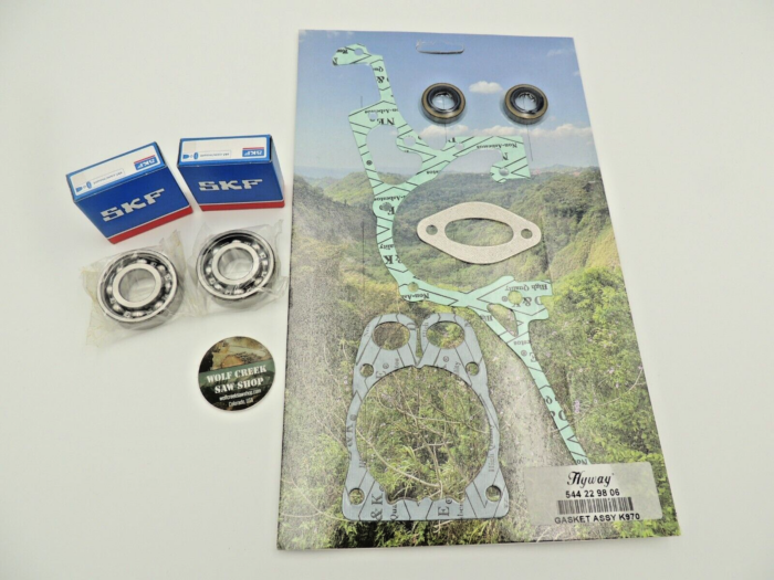 Hyway gasket set, seals SKF bearings for Husqvarna Partner K970 concrete saw NEW - Image 3