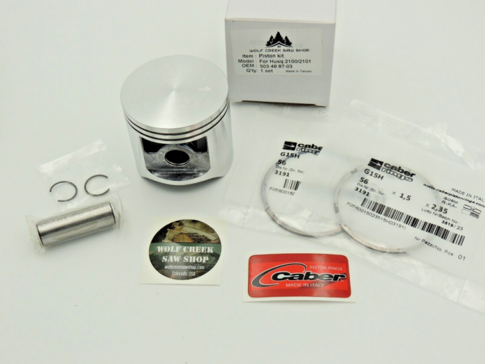 Piston kit with Caber rings for Husqvarna 2100 2101 1100 56mm